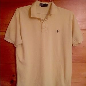 Ralph Lauren Polo yellow shirt sleeve large